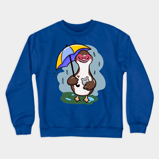 Rainy days duck Crewneck Sweatshirt by Jurassic Ink